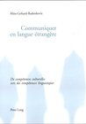 Buchcover Communiquer en langue étrangère