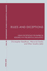 Buchcover Rules and Exceptions
