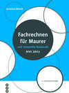 Buchcover Fachrechnen für Maurer