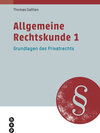 Buchcover Allgemeine Rechtskunde 1