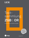 Buchcover Textsammlung ZGB OR (Print inkl. digitaler Ausgabe, Neuauflage 2024)