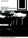 Buchcover Die Form – Stimme des Deutschen Werkbundes 1925–1934