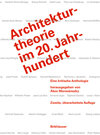 Buchcover Architekturtheorie im 20. Jahrhundert
