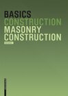Buchcover Basics Masonry Construction