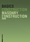 Buchcover Basics Masonry Construction