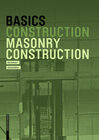 Buchcover Basics Masonry Construction