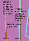 Buchcover Sterne, Federn, Quasten / Stars, Feathers, Tassels