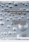 Buchcover 11th International Conference on Materials Science (ICMS)