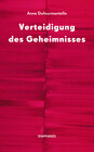 Buchcover Verteidigung des Geheimnisses