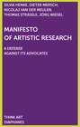 Buchcover Manifesto of Artistic Research