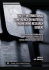 Buchcover The 7th International Conference on Material Engineering Research (ICMER)