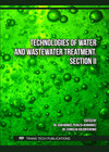 Buchcover Technologies of Water and Wastewater Treatment. Section II