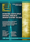 Buchcover International Scientific Applied Conference "Problems of Emergency Situations" (PES 2024)