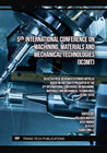 Buchcover 5th International Conference on Machining, Materials and Mechanical Technologies (IC3MT)