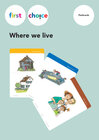 Buchcover First Choice - Where we live / Flashcards