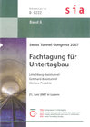 Buchcover Swiss Tunnel Congress 2007