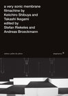 Buchcover A very sonic membrane
