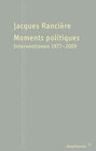 Buchcover Moments politiques