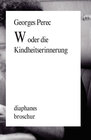Buchcover W oder die Kindheitserinnerung