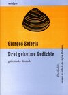 Buchcover Drei geheime Gedichte