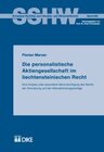 Buchcover Die personalistische Aktiengesellschaft im liechtensteinischen Recht