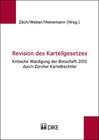 Buchcover Revision des Kartellgesetzes.