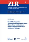 Buchcover Rechtliche Fragen der Vermögensnachfolge für deutsche Unternehmer mit deutschen, österreichischen und liechtensteinische