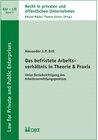 Buchcover Das befristete Arbeitsverhältnis in Theorie & Praxis