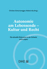 Buchcover Autonomie am Lebensende – Kultur und Recht