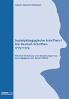 Buchcover Sozialpädagogische Schriften I