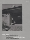 Buchcover Der architektonische Einfluss von Frank Lloyd Wright in der Zentralschweiz