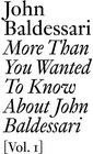 Buchcover John Baldessari