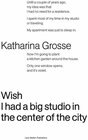 Buchcover Katharina Grosse. Wish I Had a Big Studio in the Center of the City