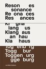 Buchcover Resonances: Klanghaus Toggenburg