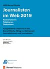 Buchcover IAM-Bernet Studie Journalisten im Web 2019