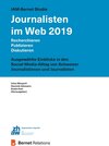 Buchcover IAM-Bernet Studie Journalisten im Web 2019