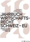 Buchcover Jahrbuch Wirtschaftsrecht Schweiz – EU