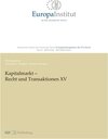 Buchcover Kapitalmarkt – Recht und Transaktionen XV