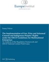 Buchcover The Implementation of Free, Prior and Informed Consent and Indigenous Peoples’ Rights under the OECD Guidelines for Mult