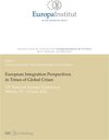 Buchcover European Integration Perspectives in Times of Global Crises