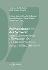 Buchcover Subventionen in der Schweiz