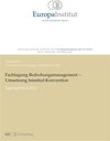 Buchcover Fachtagung Bedrohungsmanagement - Umsetzung Istanbul-Konvention
