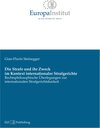 Buchcover Die Strafe und ihr Zweck im Kontext internationaler Strafgerichte