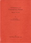 Buchcover A Dictionary of Contemporary Newari