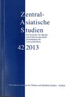 Buchcover Zentralasiatische Studien 42 (2013)