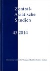 Buchcover Zentralasiatische Studien 43 (2014)