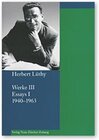 Buchcover Herbert Lüthy, Werkausgabe, Werke V