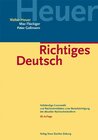 Buchcover Richtiges Deutsch
