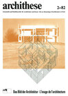 Buchcover Das Bild der Architektur