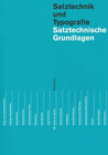 Buchcover Satztechnische Grundlagen